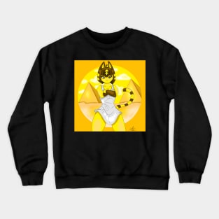 Egyptian yellow cat Crewneck Sweatshirt